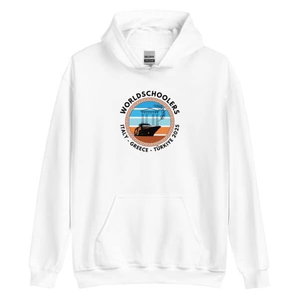Unisex Hoodie | Black Font | Italy - Greece - Türkiye 2025