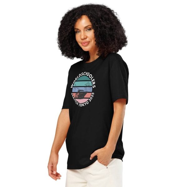 Unisex organic ribbed neck t-shirt | White font | Seattle-Tokyo