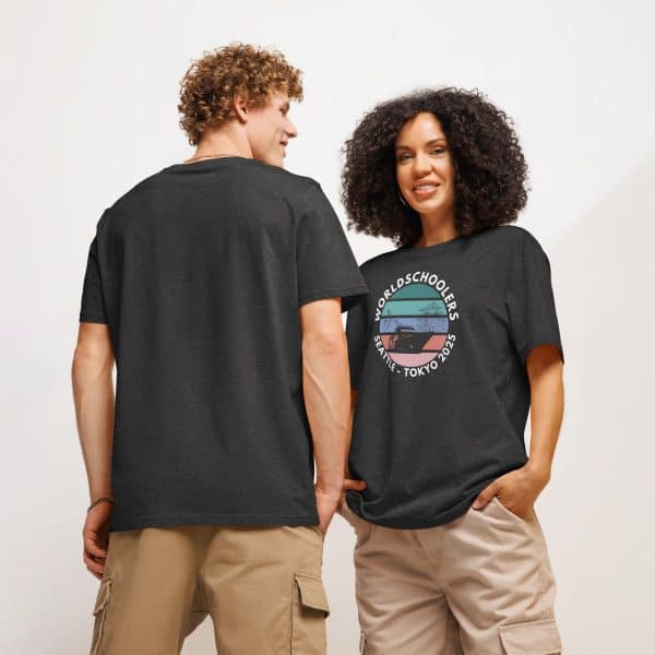 Unisex organic ribbed neck t-shirt | White font | Seattle-Tokyo