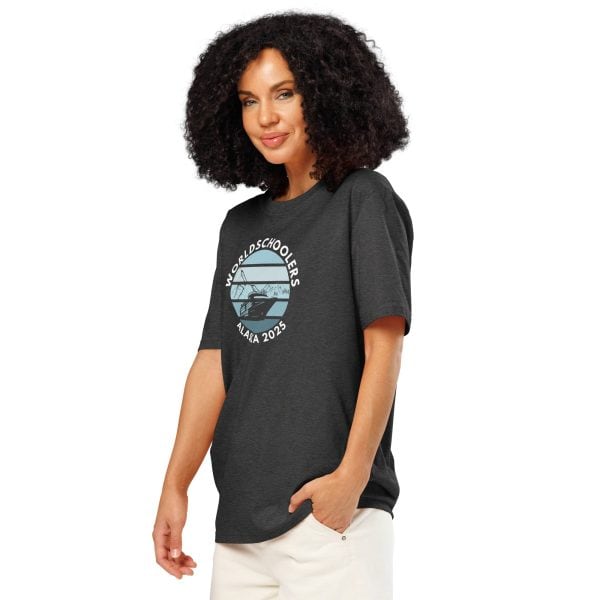 Unisex organic ribbed neck t-shirt | White Font | Alaska