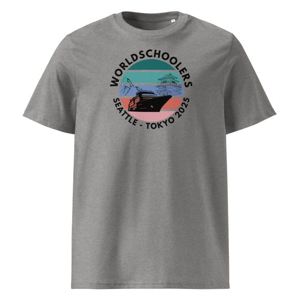Unisex organic ribbed neck t-shirt | Black font | Seattle-Tokyo