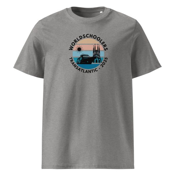 Unisex organic ribbed neck t-shirt | Black Font | Transatlantic 2025