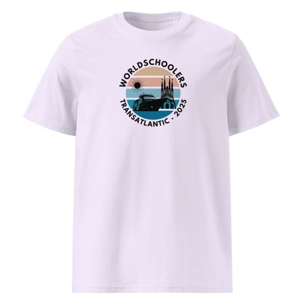 Unisex organic ribbed neck t-shirt | Black Font | Transatlantic 2025