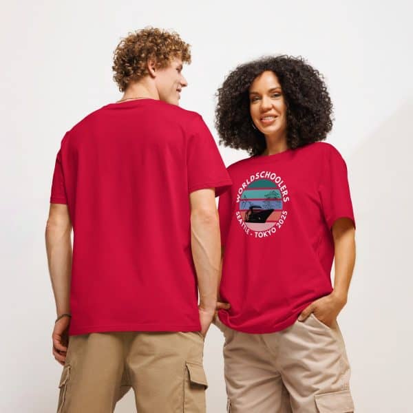 Unisex organic ribbed neck t-shirt | White font | Seattle-Tokyo