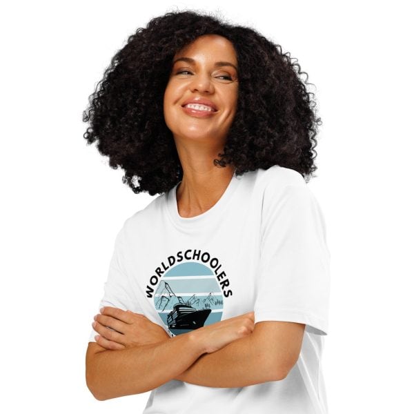 Unisex organic ribbed neck t-shirt | Black Font | Alaska