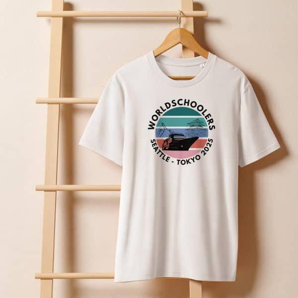Unisex organic ribbed neck t-shirt | Black font | Seattle-Tokyo