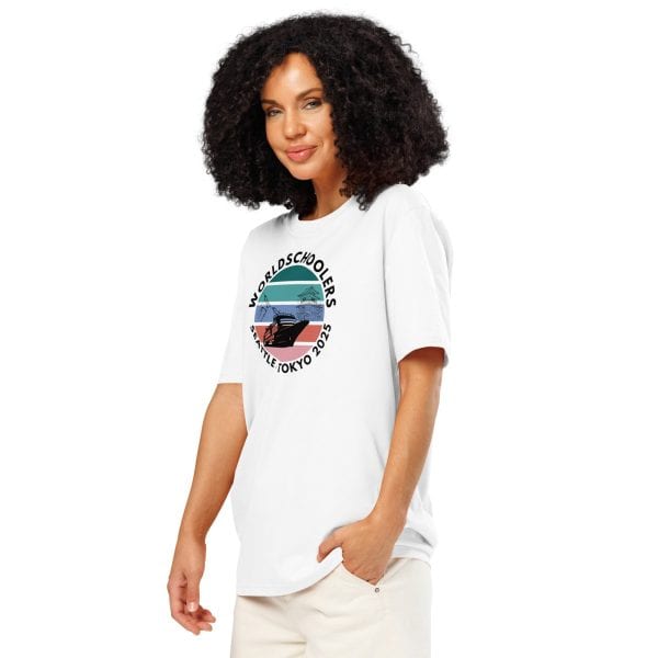 Unisex organic ribbed neck t-shirt | Black font | Seattle-Tokyo