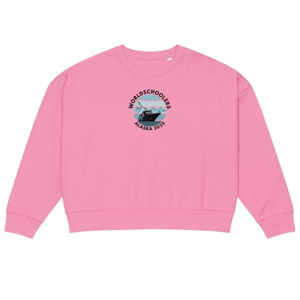 Women’s organic crew neck sweatshirt | Black font | Alaska