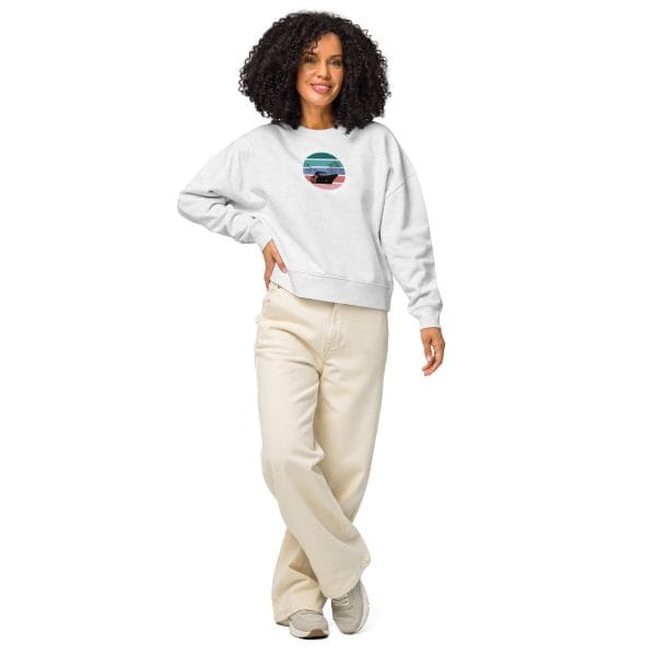 Women’s organic crew neck sweatshirt | Black font | Seattle-Tokyo