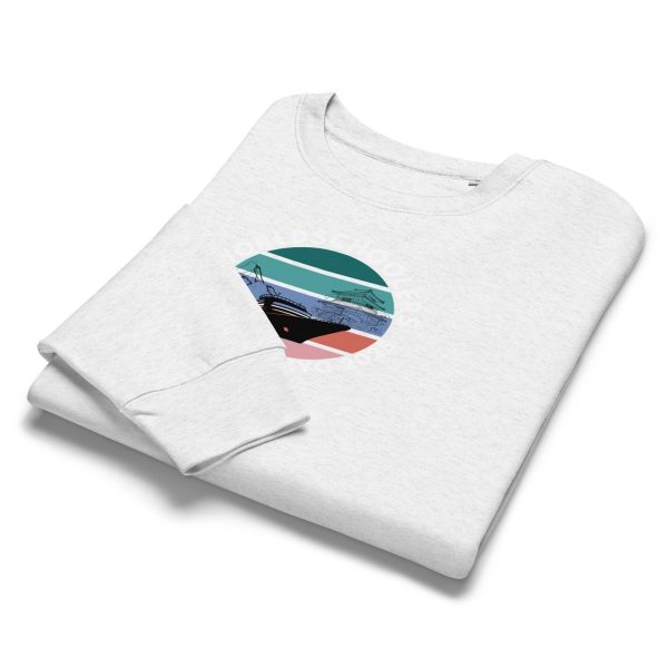 Women’s organic crew neck sweatshirt | Black font | Seattle-Tokyo