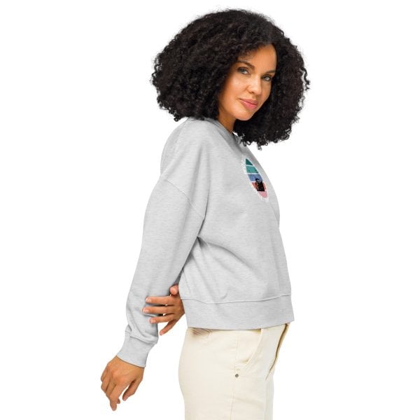 Women’s organic crew neck sweatshirt | Black font | Seattle-Tokyo
