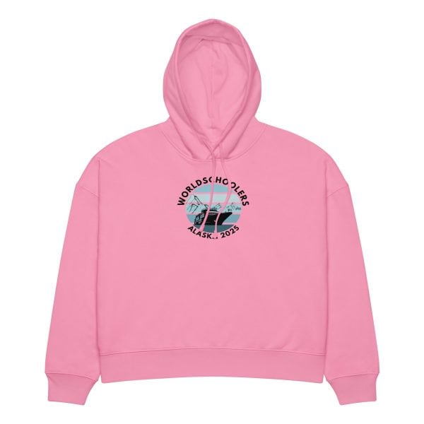 Women’s organic mid-weight hoodie | Black Font | Alaska