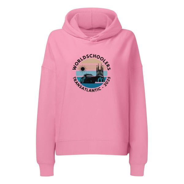 Women’s organic mid-weight hoodie | Black Font | Transatlantic 2025