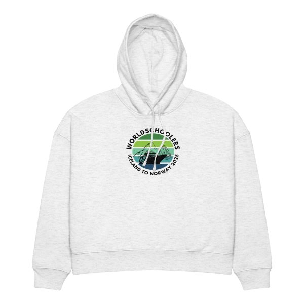 Women’s organic mid-weight hoodie | Black Font | Iceland
