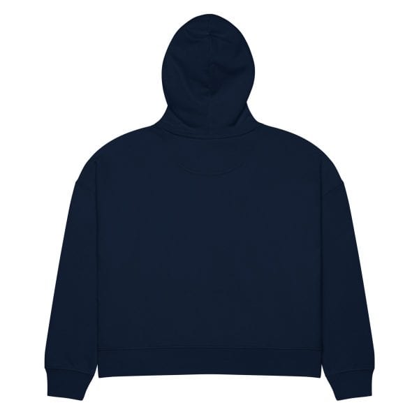 Women’s organic mid-weight hoodie | White Font | Iceland