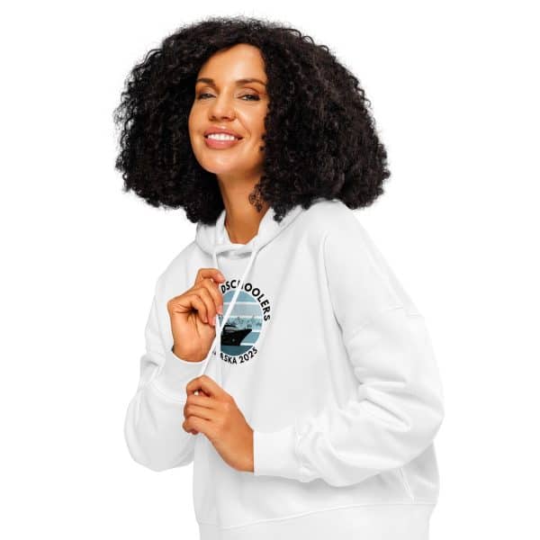 Women’s organic mid-weight hoodie | Black Font | Alaska