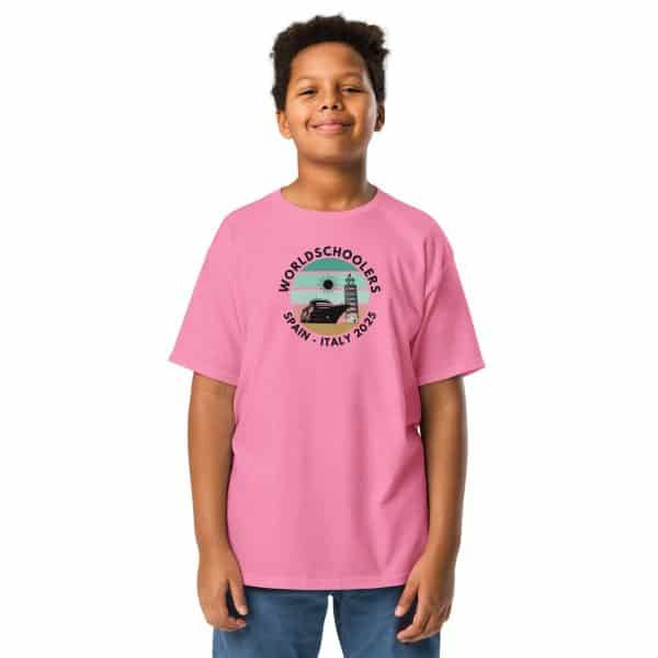 Youth classic tee | Black Font | Spain - Italy 2025