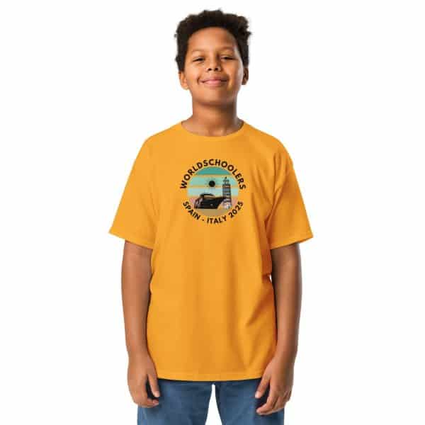 Youth classic tee | Black Font | Spain - Italy 2025