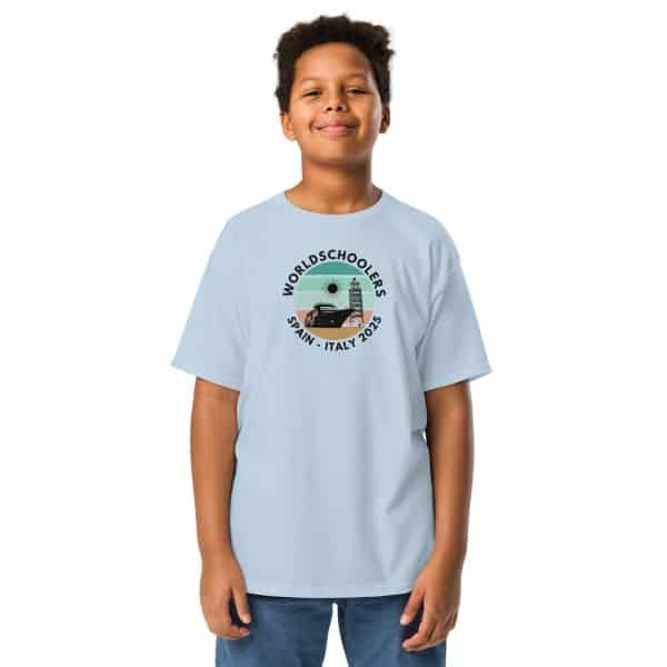 Youth classic tee | Black Font | Spain - Italy 2025