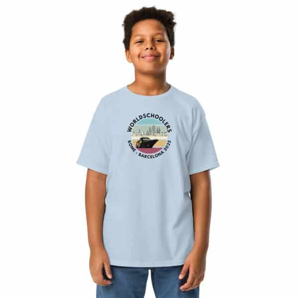 Youth classic tee | Black Font | Rome - Barcelona 2025