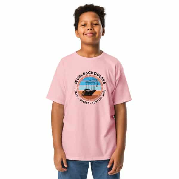 Youth classic tee | Black Font | Italy - Greece - Türkiye 2025