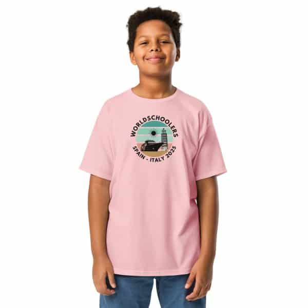 Youth classic tee | Black Font | Spain - Italy 2025