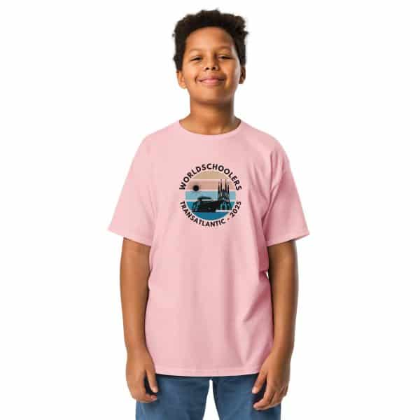 Youth classic tee | Black Font | Transatlantic 2025