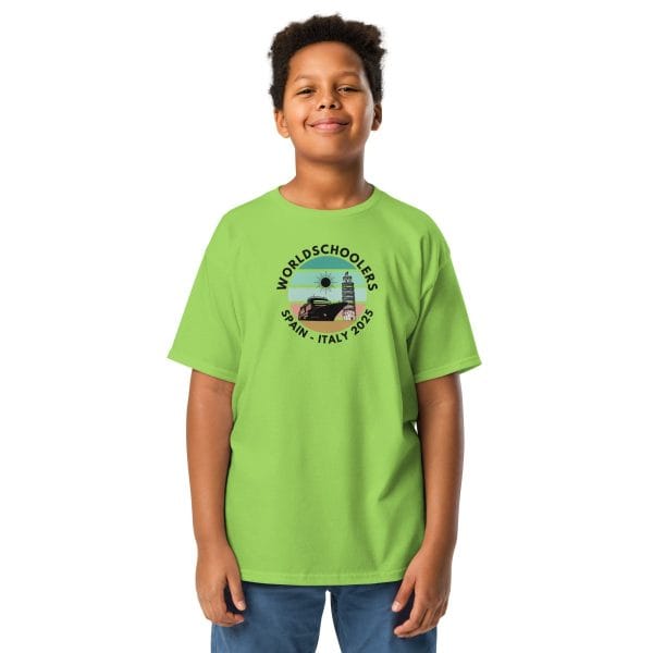 Youth classic tee | Black Font | Spain - Italy 2025