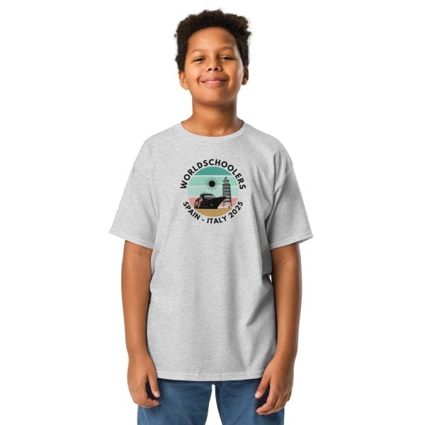Youth classic tee | Black Font | Spain - Italy 2025