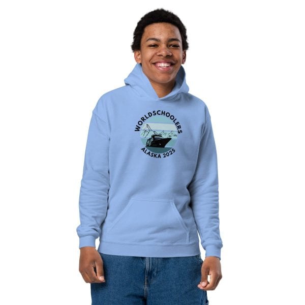 Youth heavy blend hoodie | Black Font | Alaska