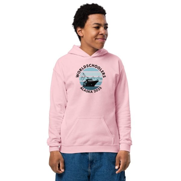 Youth heavy blend hoodie | Black Font | Alaska
