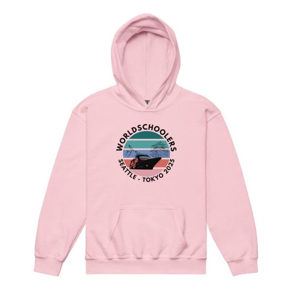 Youth heavy blend hoodie | Black font | Seattle-Tokyo