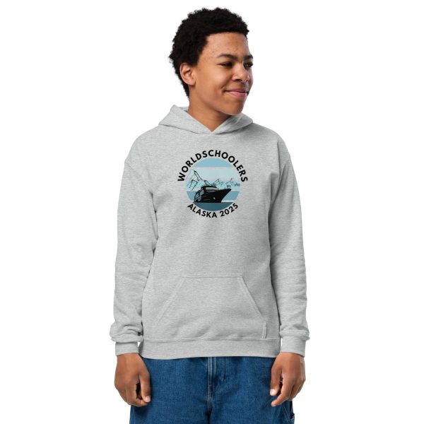 Youth heavy blend hoodie | Black Font | Alaska