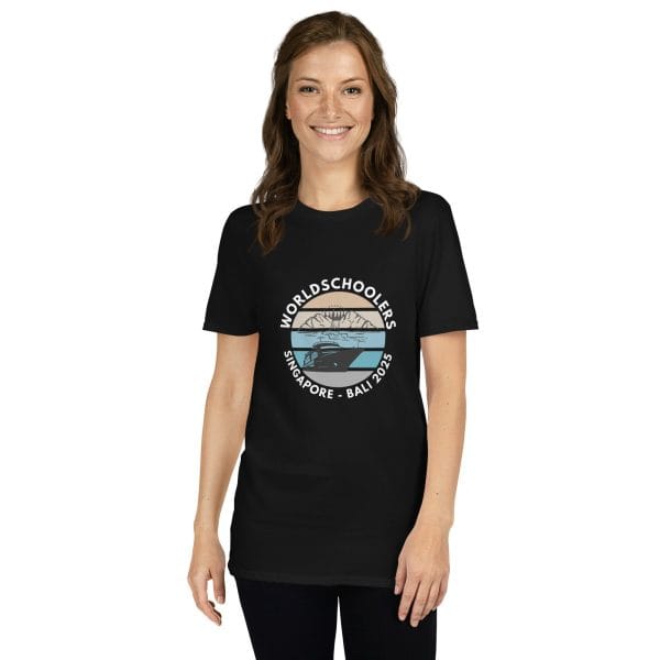 Singapore - Bali 2025 | White Font | Short-Sleeve Unisex T-Shirt