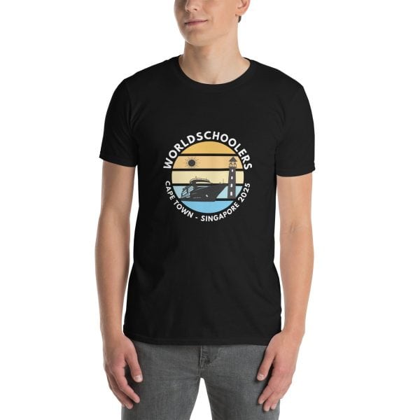 Cape Town - Singapore 2025 | White Font | Short-Sleeve Unisex T-Shirt