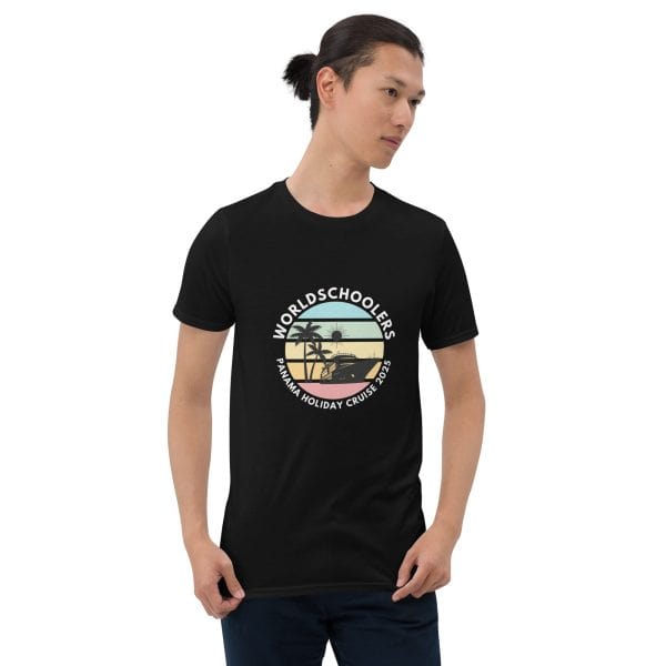 Panama Holiday Cruise 2025 | White Font | Short-Sleeve Unisex T-Shirt