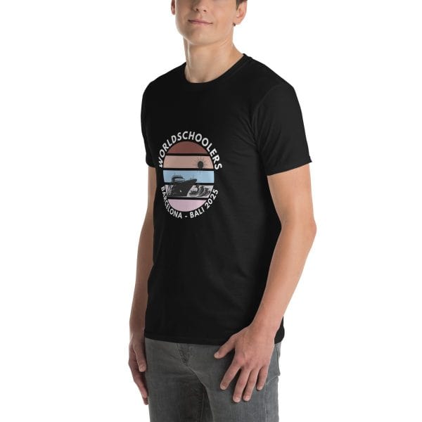 Barcelona - Bali 2025 | White Font | Short-Sleeve Unisex T-Shirt