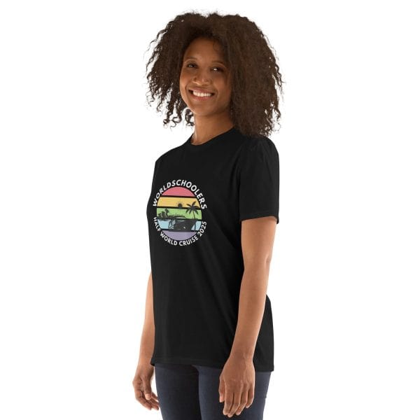 Half World Cruise 2025 | White Font | Short-Sleeve Unisex T-Shirt