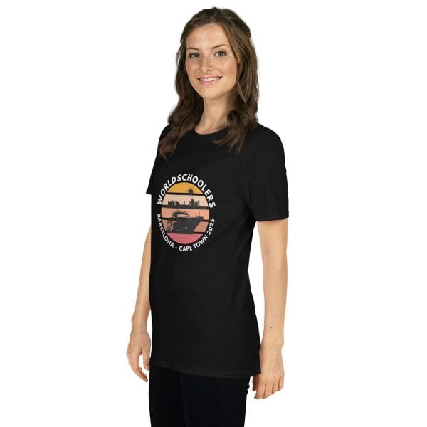 Barcelona - Cape Town 2025 | White Font | Short-Sleeve Unisex T-Shirt
