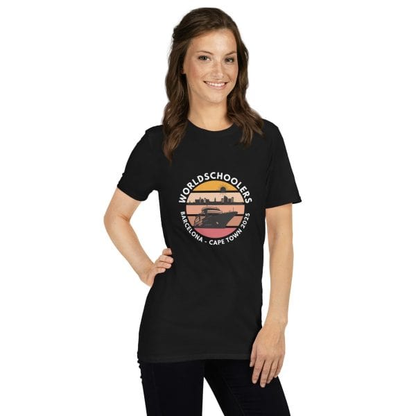 Barcelona - Cape Town 2025 | White Font | Short-Sleeve Unisex T-Shirt