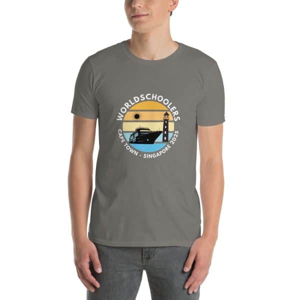 Cape Town - Singapore 2025 | White Font | Short-Sleeve Unisex T-Shirt