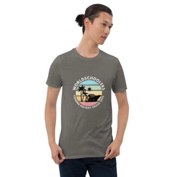 Panama Holiday Cruise 2025 | White Font | Short-Sleeve Unisex T-Shirt