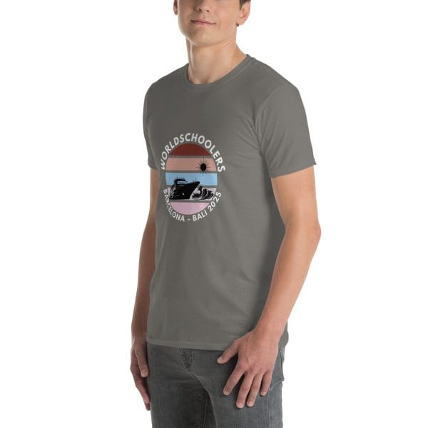 Barcelona - Bali 2025 | White Font | Short-Sleeve Unisex T-Shirt