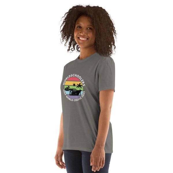 Half World Cruise 2025 | White Font | Short-Sleeve Unisex T-Shirt