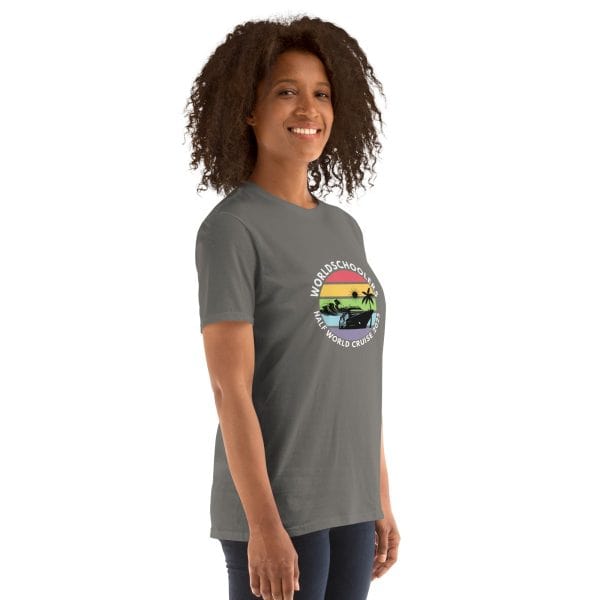 Half World Cruise 2025 | White Font | Short-Sleeve Unisex T-Shirt