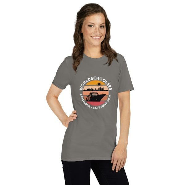 Barcelona - Cape Town 2025 | White Font | Short-Sleeve Unisex T-Shirt