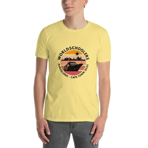 Barcelona - Cape Town 2025 | Black Font | Short-Sleeve Unisex T-Shirt