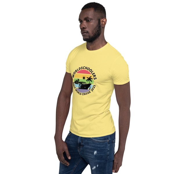 Half World Cruise 2025 | White Font | Short-Sleeve Unisex T-Shirt