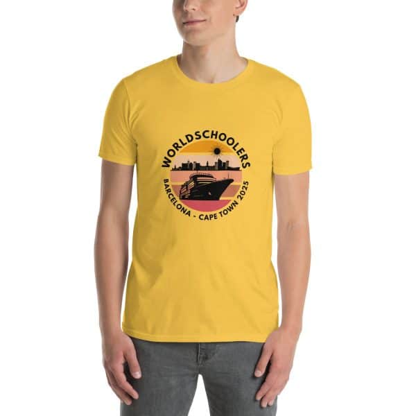 Barcelona - Cape Town 2025 | Black Font | Short-Sleeve Unisex T-Shirt