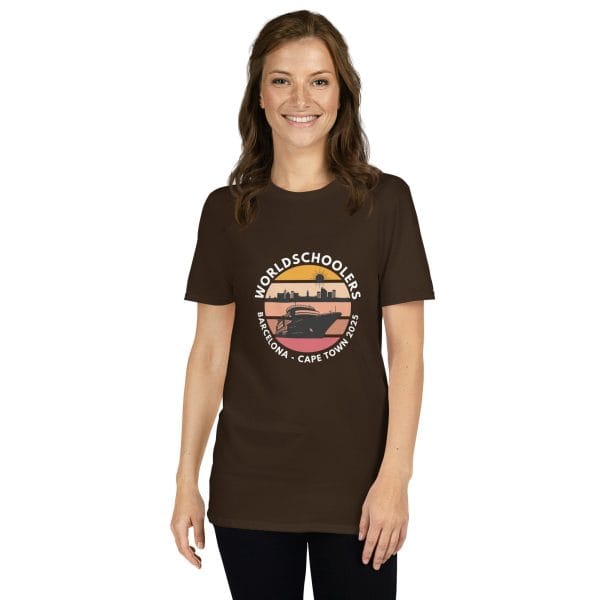 Barcelona - Cape Town 2025 | White Font | Short-Sleeve Unisex T-Shirt